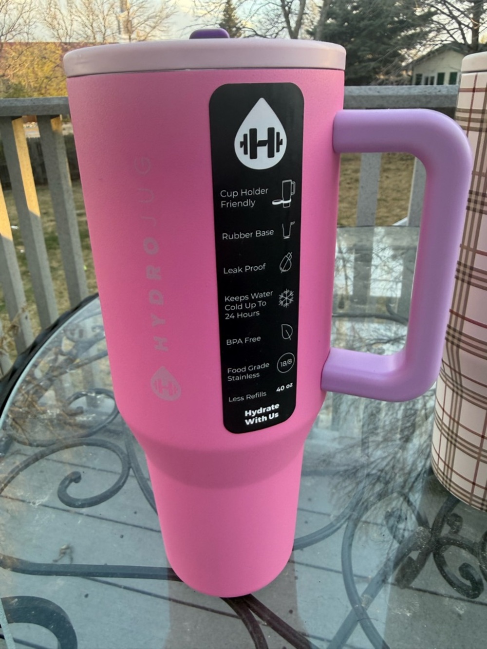HydroJug Pink Sugar 40 oz Traveler BNWT